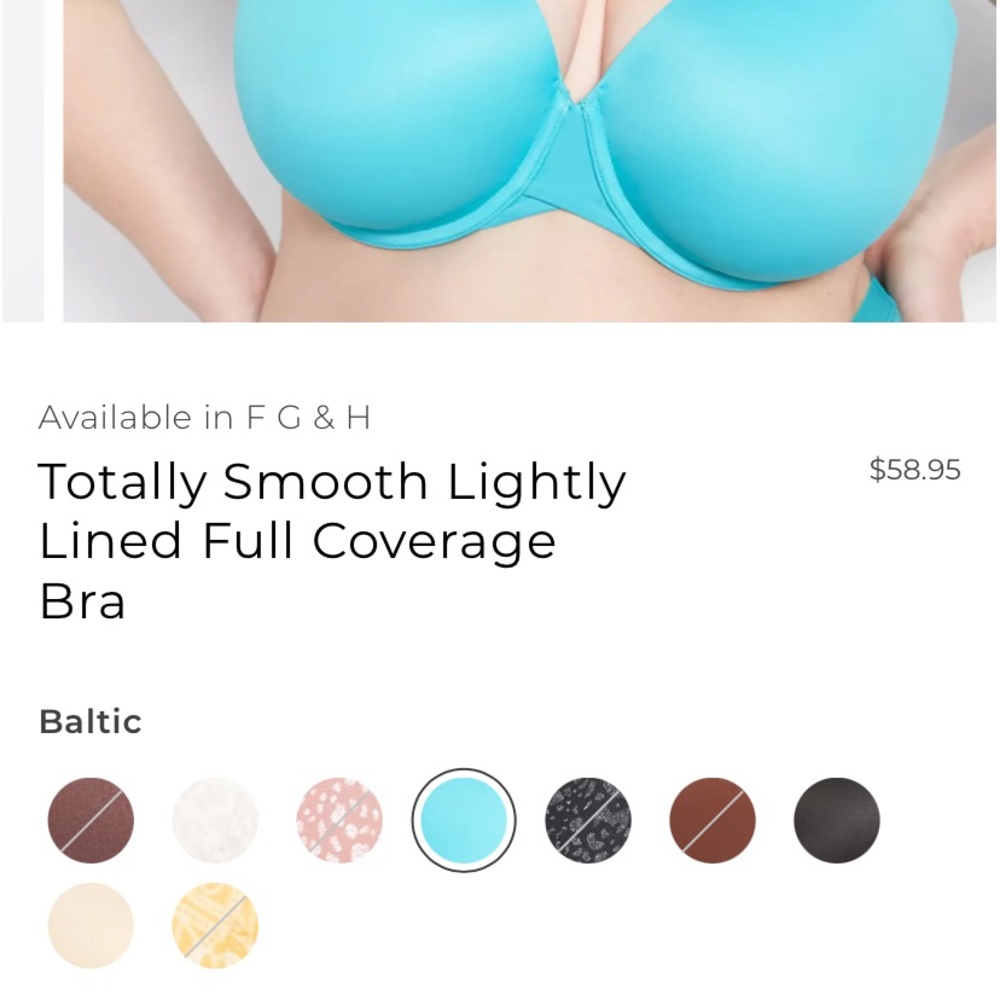 EUC Cacique Totally Smooth Full Coverage Bra in Baltic size 40 H - Picture 2 of 4